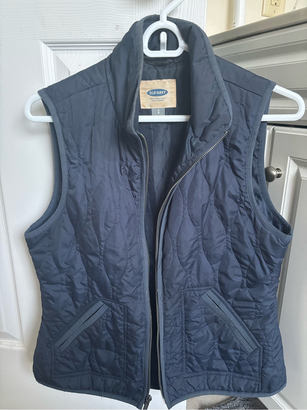 Old Navy Women's Quilted Dark Blue Vest